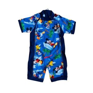 Disney Mickey One Piece Rashguard Size 6-9 Months